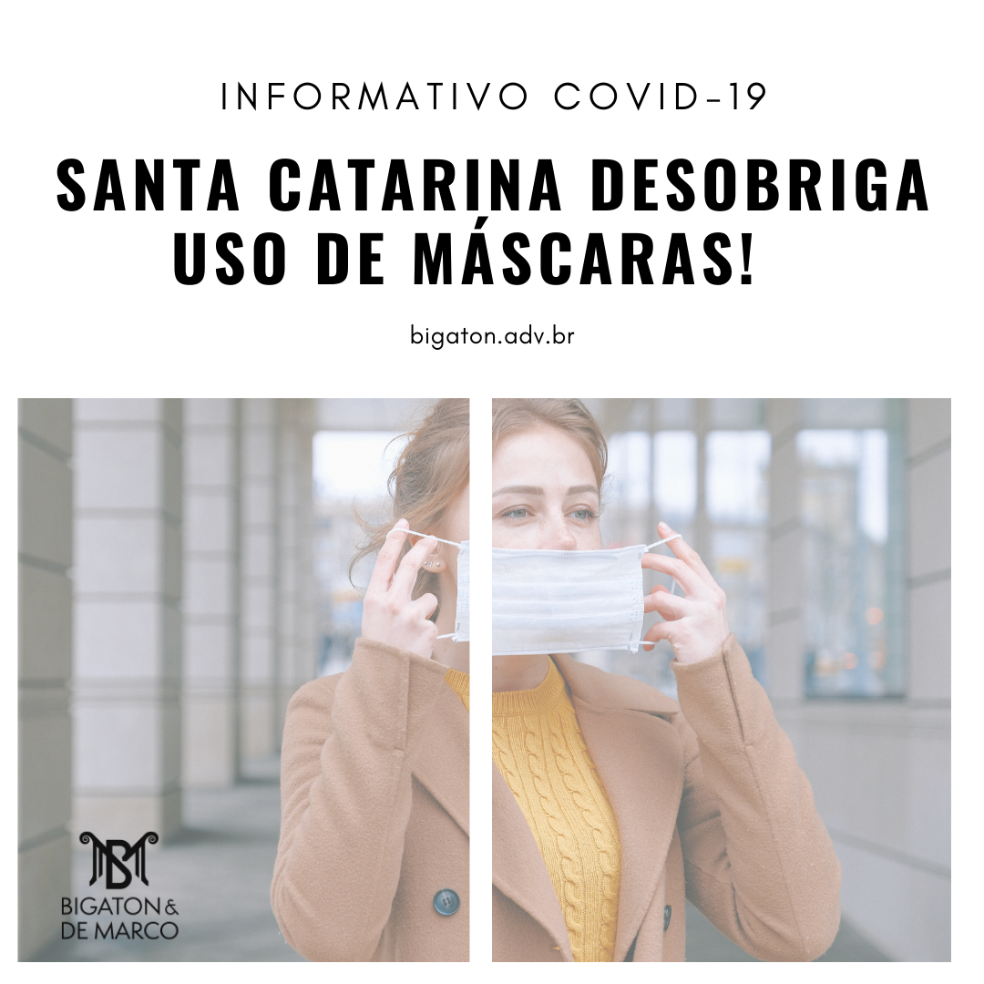 Read more about the article SANTA CATARINA DESOBRIGA O USO DE MÁSCARAS!